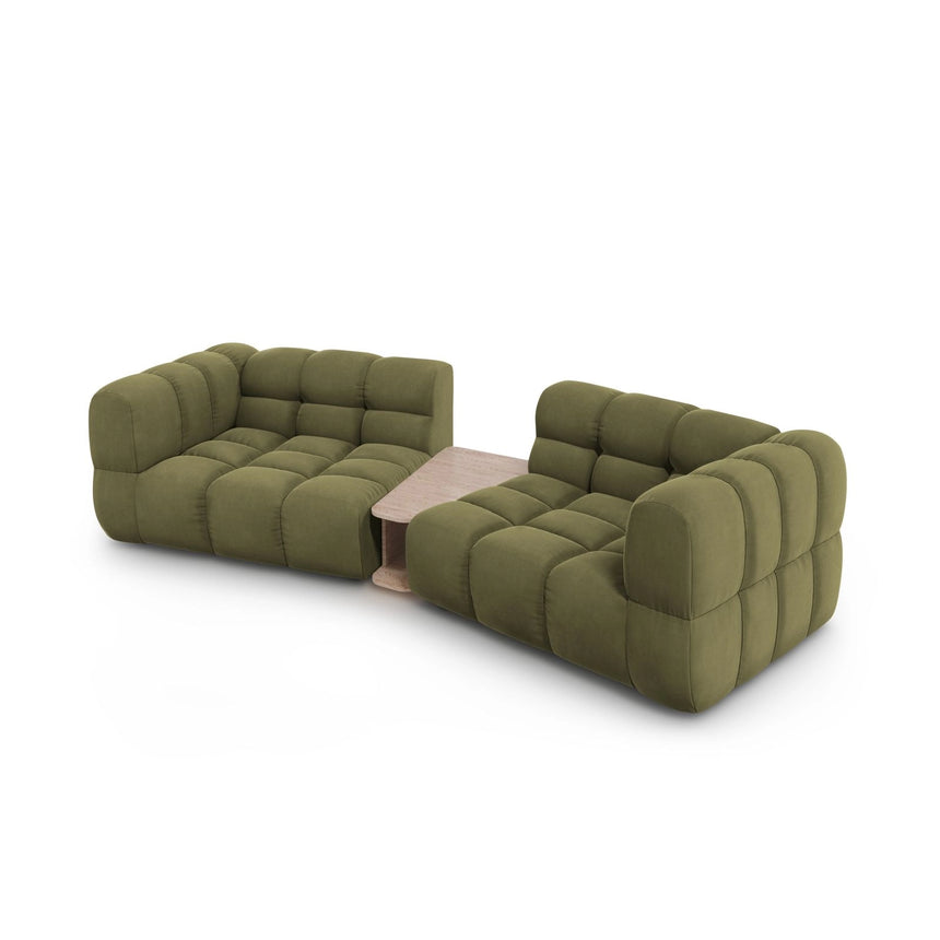 Sky Modulares 2-Sitzer Sofa aus Samt in Hellgrün (Casino Forest), 280x148 cm von Cosmopolitan Design – Bild 4