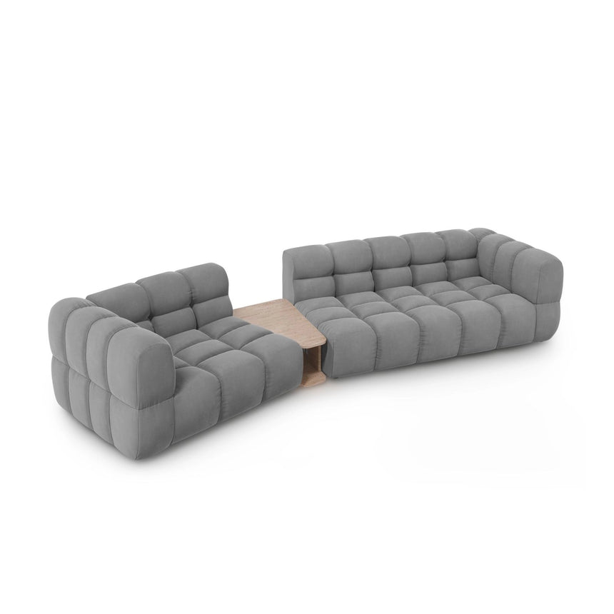 Sky Modulares 3-Sitzer Sofa, Linke Seite, aus Samt, 353x148 cm von Cosmopolitan Design – Bild 4