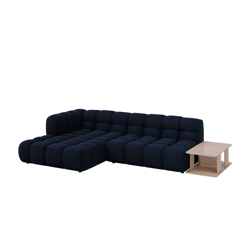 Sky Modulares 4-Sitzer Ecksofa, Linke Seite, aus Samt in Königsblau (Casino Deep Blue), 297x162 cm von Cosmopolitan Design – Bild 3