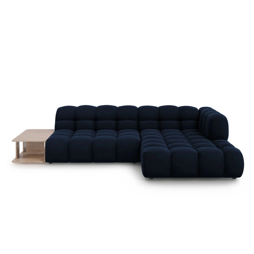 Sky Modulares 4-Sitzer Ecksofa, Rechte Seite, aus Samt in Königsblau (Casino Deep Blue), 297x162 cm von Cosmopolitan Design – Bild 1