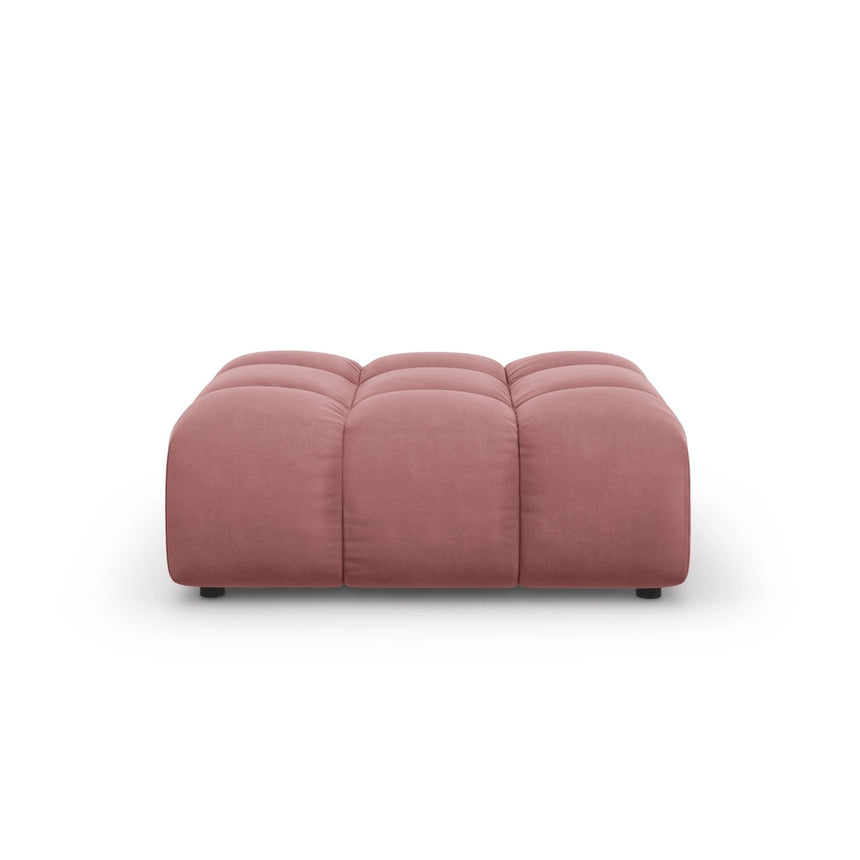 Sky Pouf aus Samt in Flamingo (Casino Salmon), 102x80x43 cm von Cosmopolitan Design – Bild 1