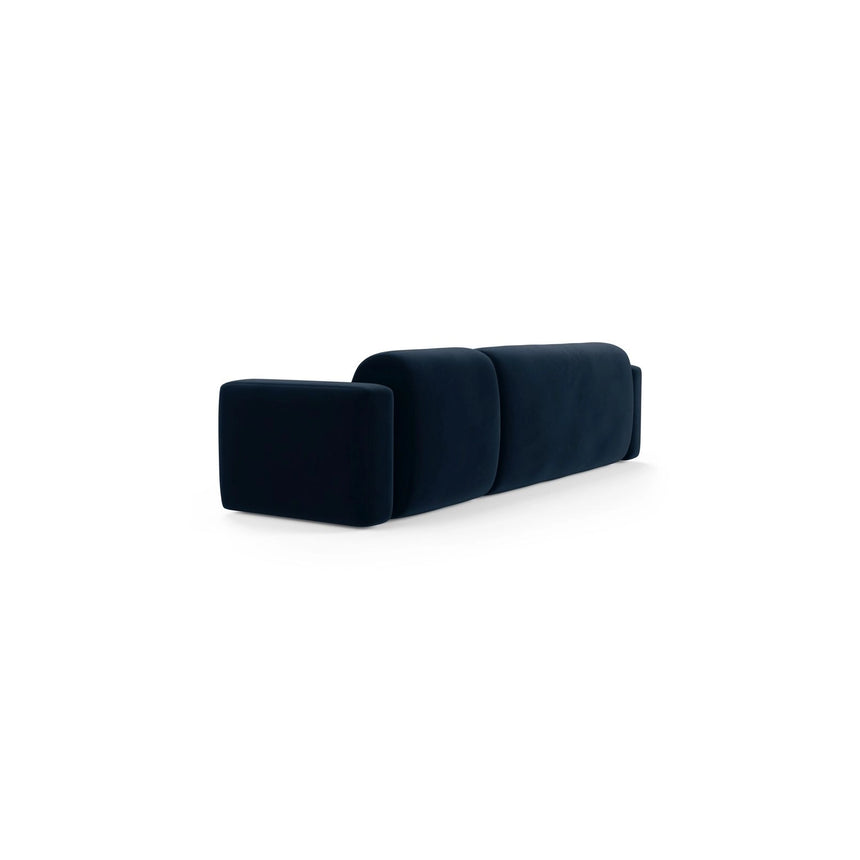 Strino 3-Sitzer Ecksofa, Linke Seite, aus Samt in Königsblau (Salvador 5), 308x136x78 cm von Cosmopolitan Design – Bild 4