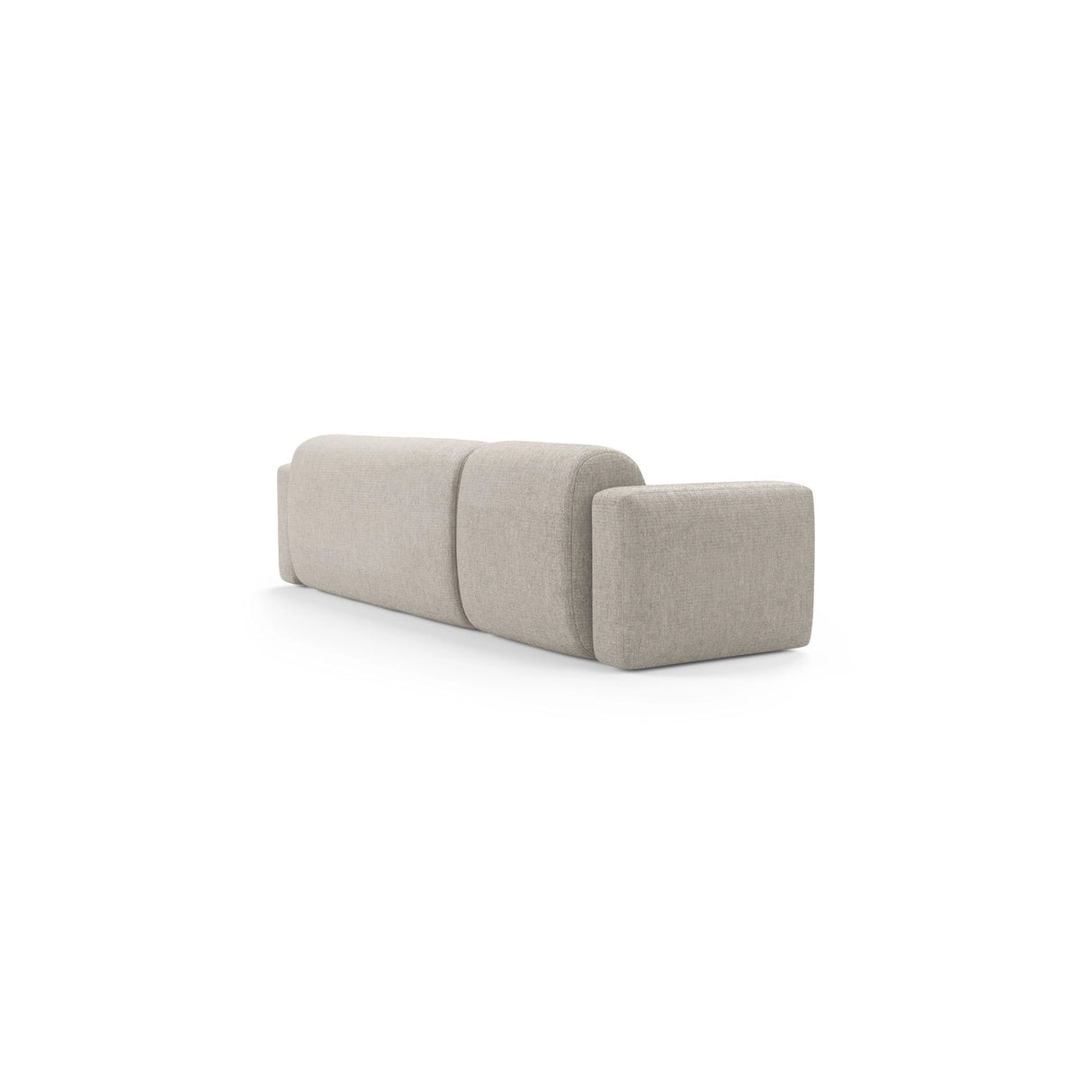 Strino 3-Sitzer Ecksofa, Rechte Seite, aus Samt oder Strukturstoff, 308x136x78 cm von Cosmopolitan Design – Bild 4