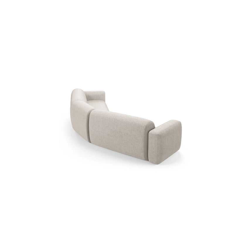Strino 3-Sitzer Ecksofa, symmetrisch, aus Samt oder Strukturstoff, 344x210x78 cm von Cosmopolitan Design – Bild 4