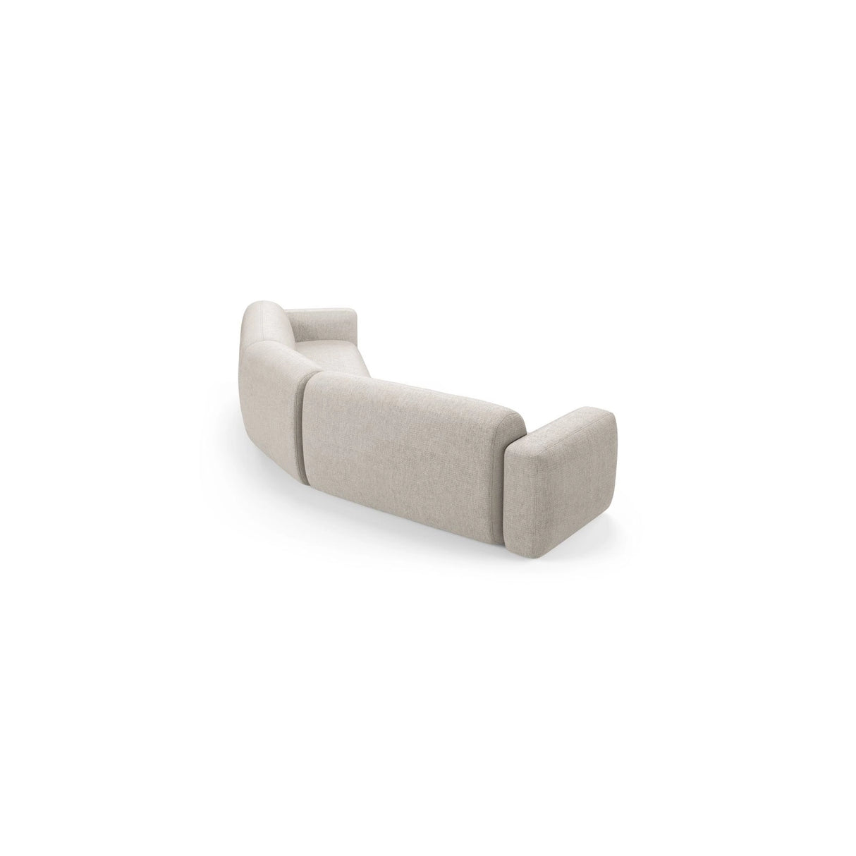 Strino 3-Sitzer Ecksofa, symmetrisch, aus Samt oder Strukturstoff, 344x210x78 cm von Cosmopolitan Design – Bild 4