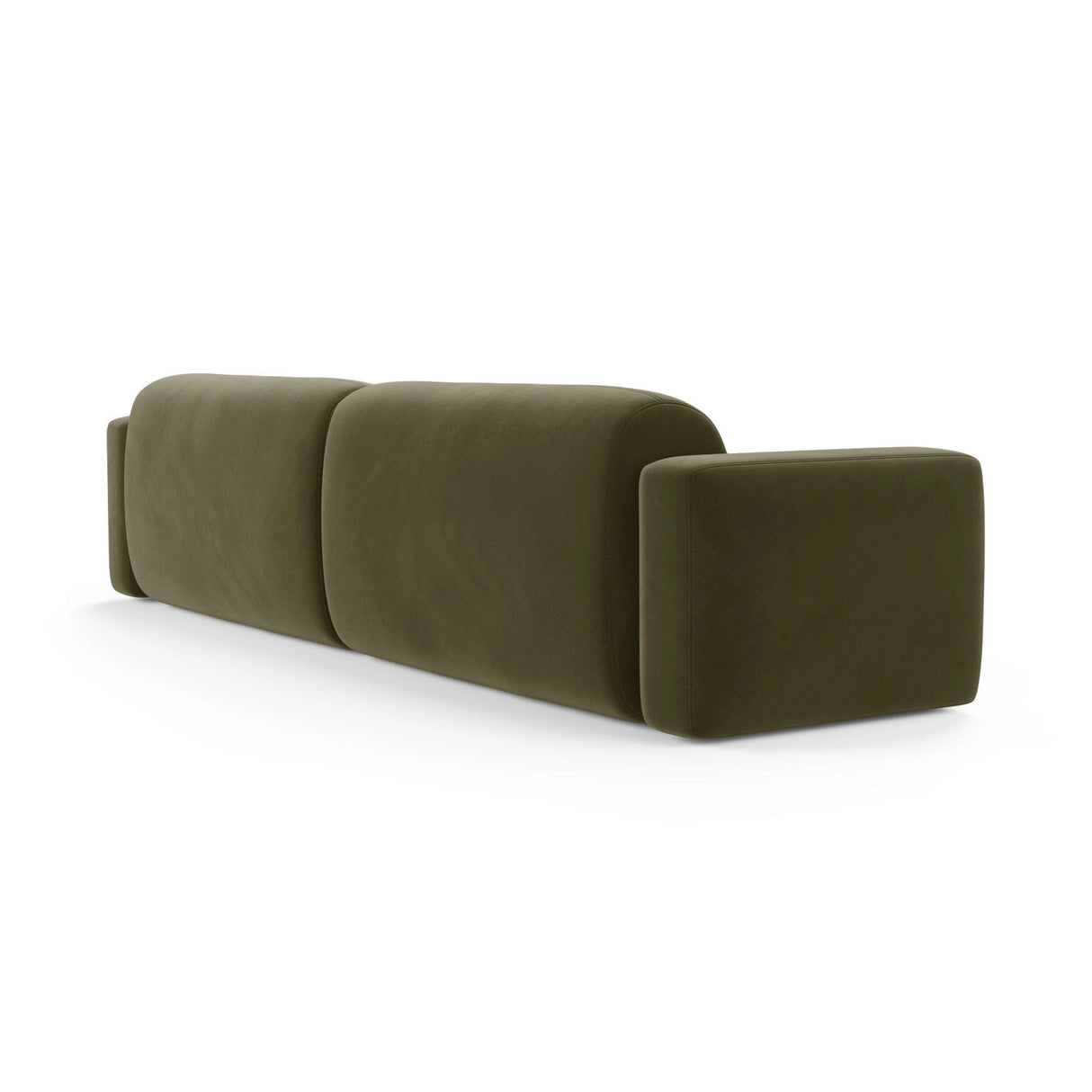 Strino 4-Sitzer Sofa aus Samt in Grün (Salvador 8), 240x98x78 cm von Cosmopolitan Design – Bild 4