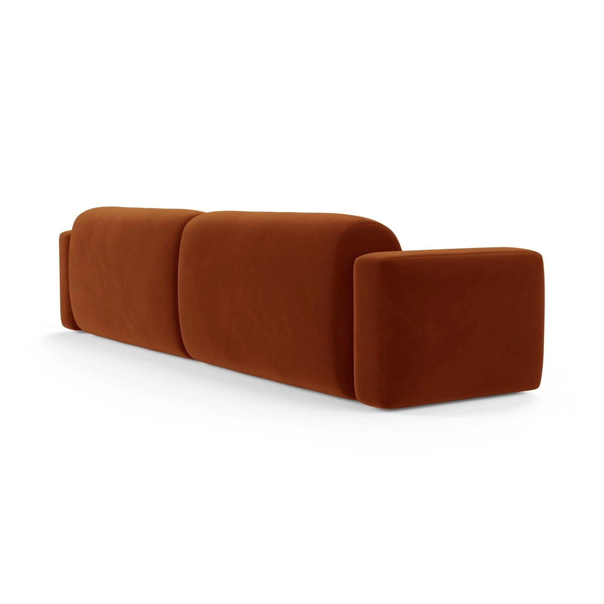 Strino 4-Sitzer Sofa aus Samt in Terrakotta (Salvador 14), 240x98x78 cm von Cosmopolitan Design – Bild 4
