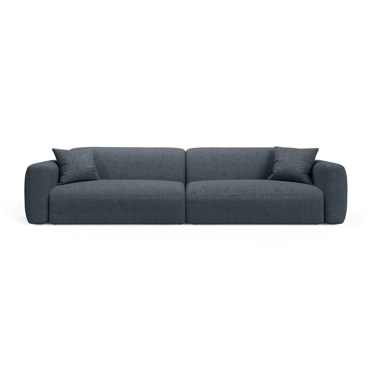 Strino 4-Sitzer Sofa aus Strukturierter Stoff in Dunkelblau (Sorella 77), 240x98x78 cm von Cosmopolitan Design – Bild 1