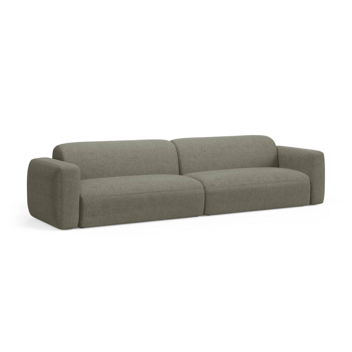 Strino 4-Sitzer Sofa aus Strukturierter Stoff in Dunkles Olivgrün (Sorella 34), 240x98x78 cm von Cosmopolitan Design – Bild 3