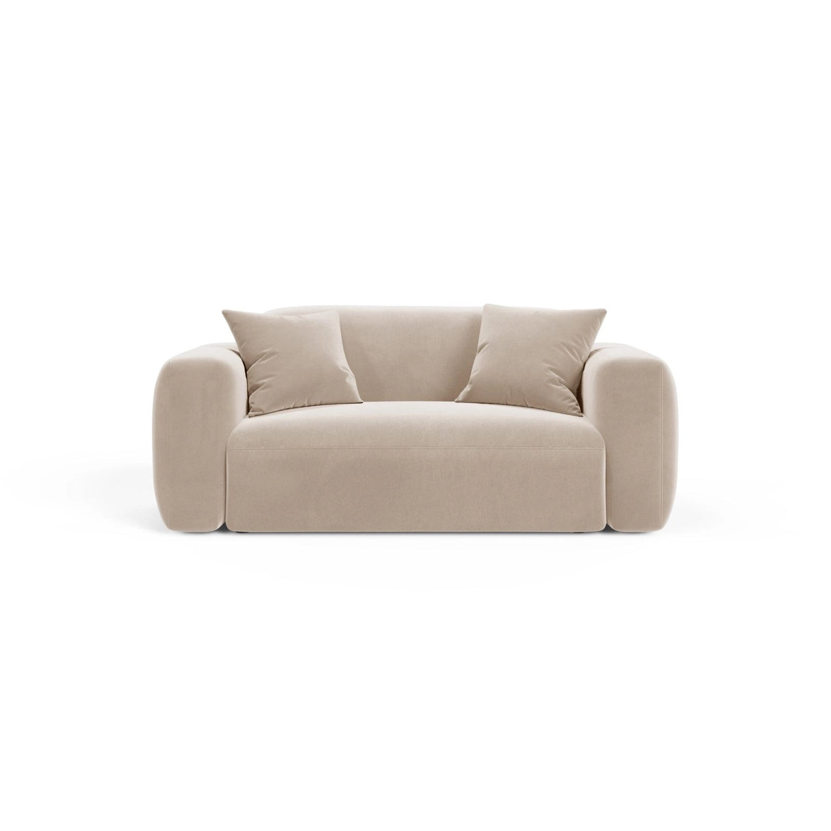 Strino Modulares 2-Sitzer Sofa aus Samt in Beige (Salvador 1), 180x98 cm von Cosmopolitan Design – Bild 1