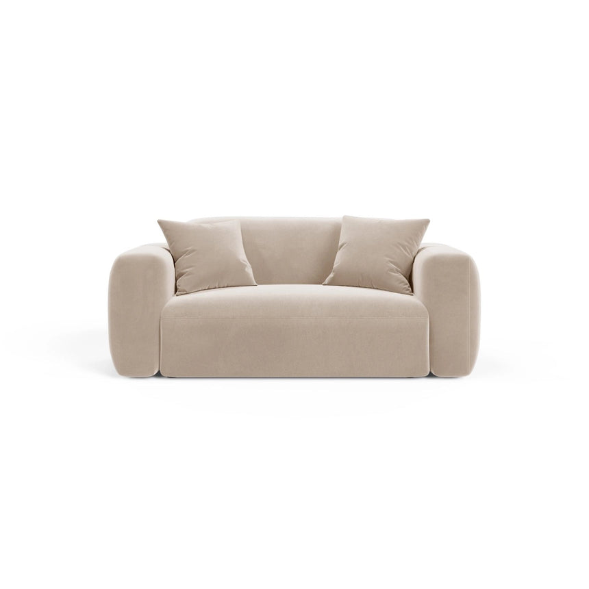 Strino Modulares 2-Sitzer Sofa aus Samt in Beige (Salvador 1), 180x98 cm von Cosmopolitan Design – Bild 1