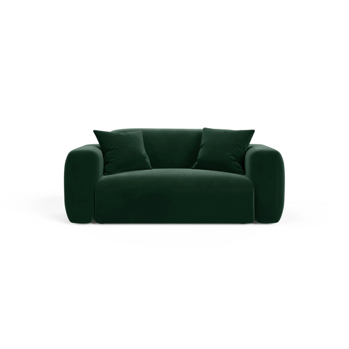 Strino Modulares 2-Sitzer Sofa aus Samt in Flaschengrün (Salvador 7), 180x98 cm von Cosmopolitan Design – Bild 1