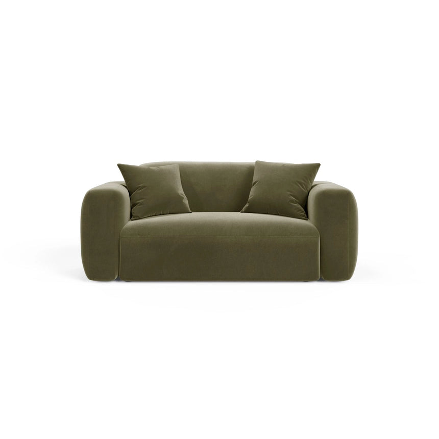 Strino Modulares 2-Sitzer Sofa aus Samt in Grün (Salvador 8), 180x98 cm von Cosmopolitan Design – Bild 1