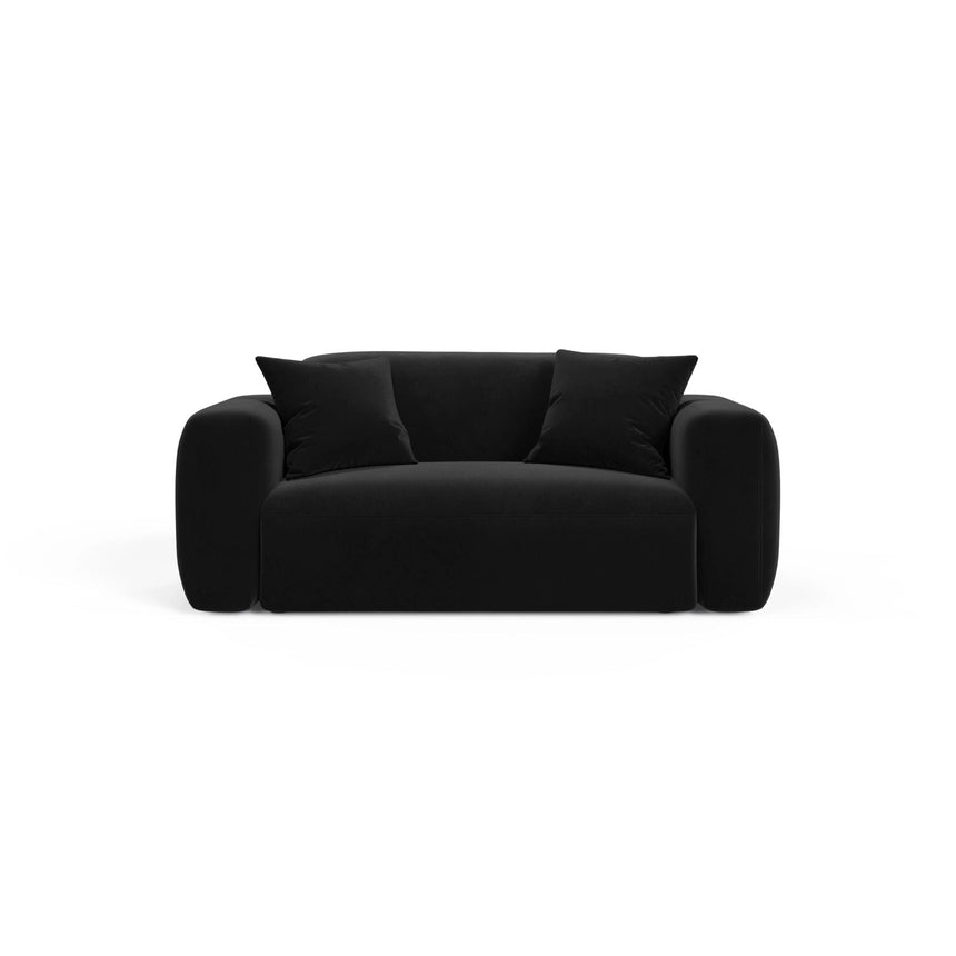 Strino Modulares 2-Sitzer Sofa aus Samt in Schwarz (Salvador 19), 180x98 cm von Cosmopolitan Design – Bild 1