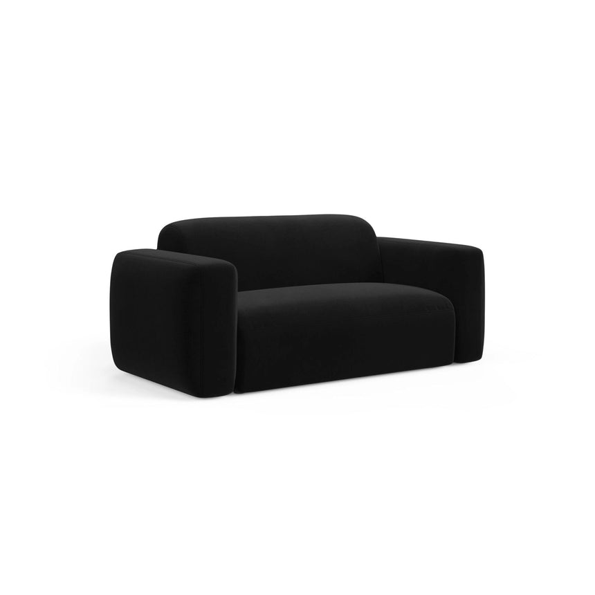 Strino Modulares 2-Sitzer Sofa aus Samt in Schwarz (Salvador 19), 180x98 cm von Cosmopolitan Design – Bild 3