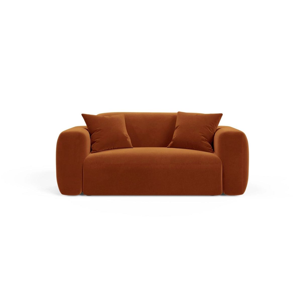 Strino Modulares 2-Sitzer Sofa aus Samt in Terrakotta (Salvador 14), 180x98 cm von Cosmopolitan Design – Bild 1
