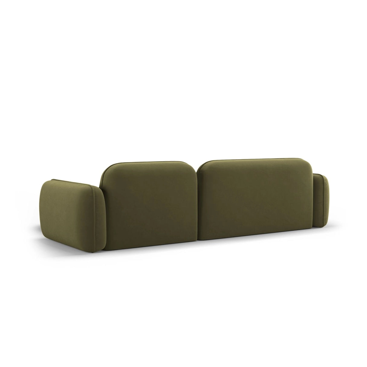 Sydney 4-Sitzer Ecksofa, Rechte Seite, aus Samt in Hellgrün (Casino Forest), 275x165x70 cm von Cosmopolitan Design – Bild 5