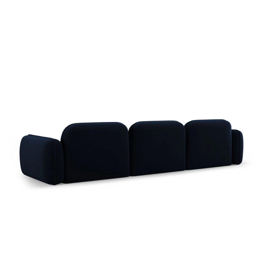 Sydney 4-Sitzer Sofa aus Samt in Königsblau (Casino Deep Blue), 320x90x70 cm von Cosmopolitan Design – Bild 5
