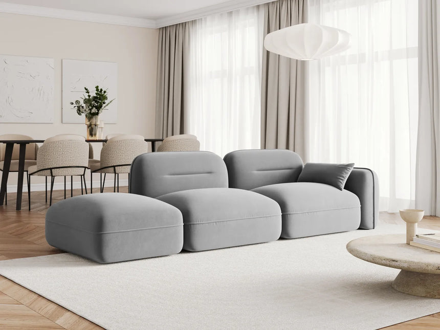 Sydney Modulares 3-Sitzer Sofa, Linke Seite, aus Samt, 295x90 cm von Cosmopolitan Design – Bild 2