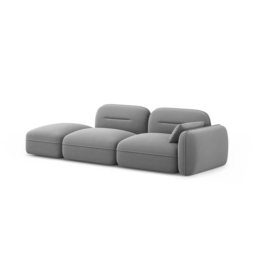 Sydney Modulares 3-Sitzer Sofa, Linke Seite, aus Samt, 295x90 cm von Cosmopolitan Design – Bild 4