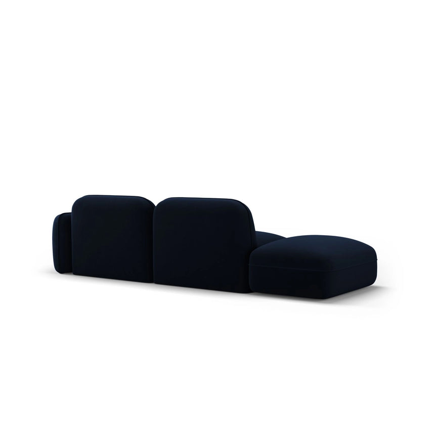 Sydney Modulares 3-Sitzer Sofa, Linke Seite, aus Samt in Königsblau (Casino Deep Blue), 295x90 cm von Cosmopolitan Design – Bild 5