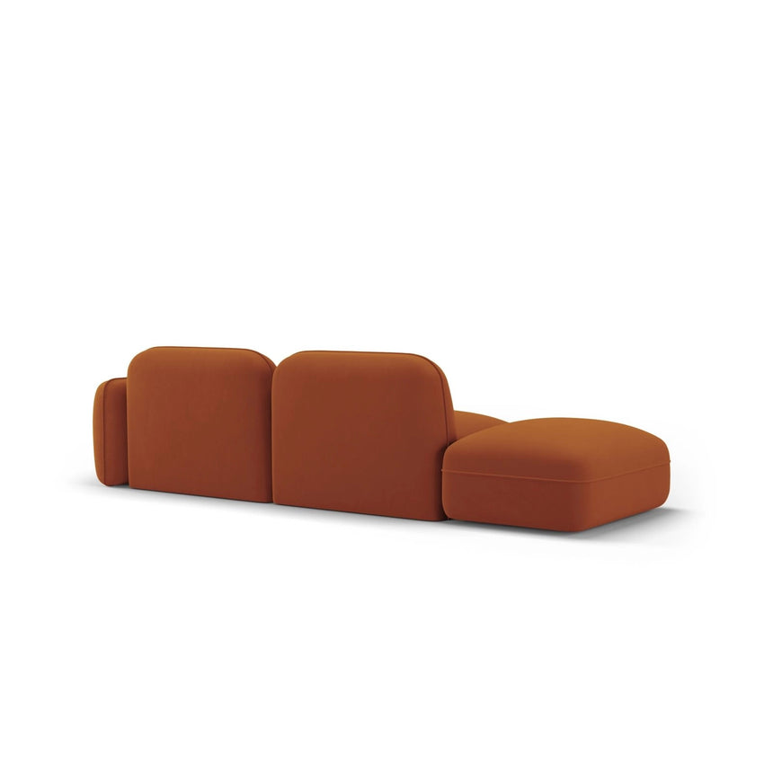 Sydney Modulares 3-Sitzer Sofa, Linke Seite, aus Samt in Terrakotta (Casino Terracota), 295x90 cm von Cosmopolitan Design – Bild 5