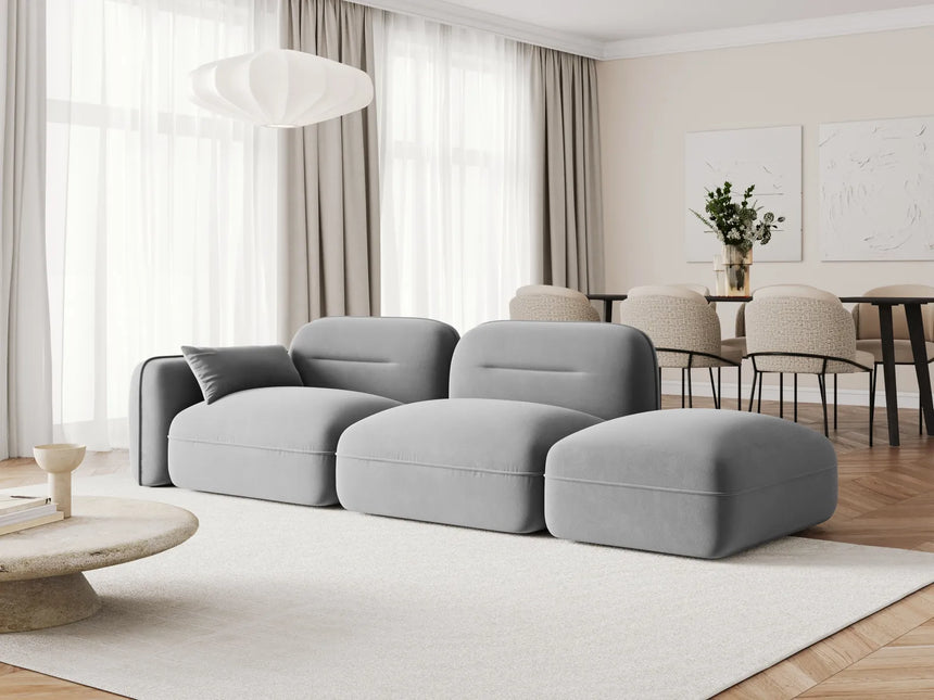 Sydney Modulares 3-Sitzer Sofa, Rechte Seite, aus Samt, 295x90 cm von Cosmopolitan Design – Bild 2