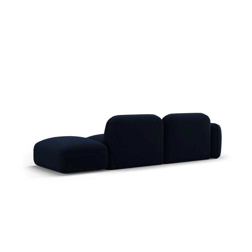 Sydney Modulares 3-Sitzer Sofa, Rechte Seite, aus Samt in Königsblau (Casino Deep Blue), 295x90 cm von Cosmopolitan Design – Bild 5