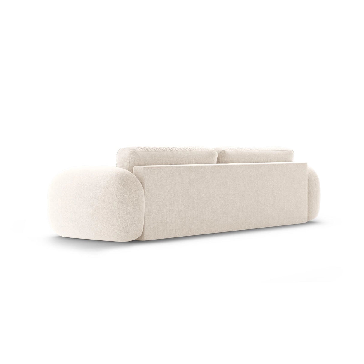 Tonale 3-Sitzer Sofa mit Schlaffunktion und Stauraum, aus Chenille in Hellbeige (Eden 2 Pearl), 262x105x88 cm von Cosmopolitan Design – Bild 7