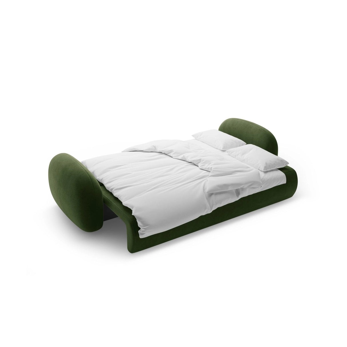 Tonale 3-Sitzer Sofa mit Schlaffunktion und Stauraum, aus Samt in Armeegrün (Magic Velvet 2295), 262x105x88 cm von Cosmopolitan Design – Bild 5