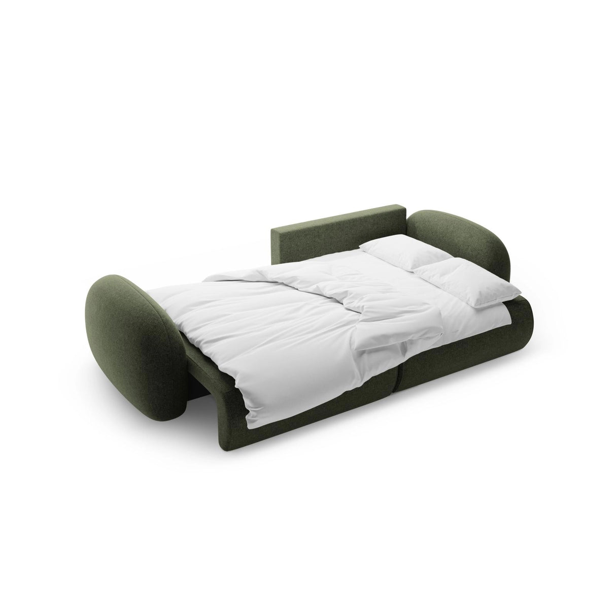 Tonale 4-Sitzer Ecksofa mit Schlaffunktion, ausklappbar, aus Chenille in Grün (Eden 12 Olive), 262x149 cm von Cosmopolitan Design – Bild 5