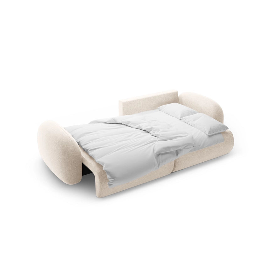 Tonale 4-Sitzer Ecksofa mit Schlaffunktion, ausklappbar, aus Chenille in Leichtes Beige (Eden 2 Pearl), 262x149 cm von Cosmopolitan Design – Bild 5