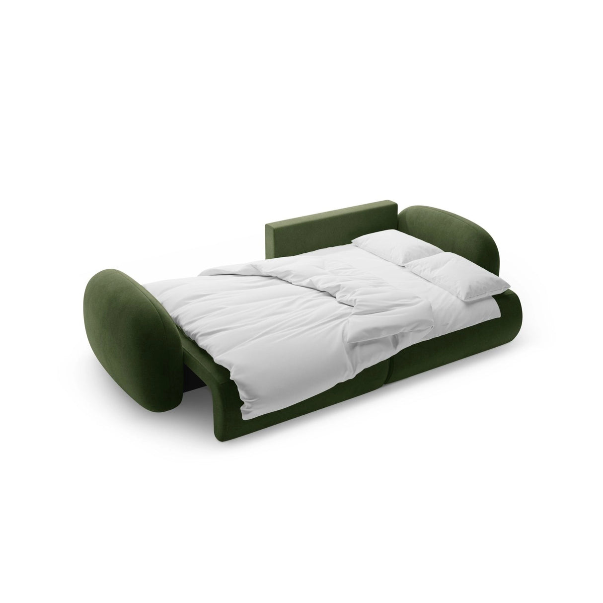 Tonale 4-Sitzer Ecksofa mit Schlaffunktion, ausklappbar, aus Samt in Armeegrün (Magic Velvet 2295), 262x149 cm von Cosmopolitan Design – Bild 5