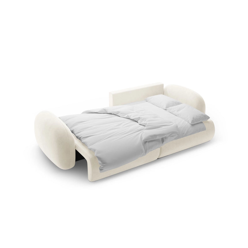 Tonale 4-Sitzer Ecksofa mit Schlaffunktion, ausklappbar, aus Samt oder Chenille, 262x149 cm von Cosmopolitan Design – Bild 5