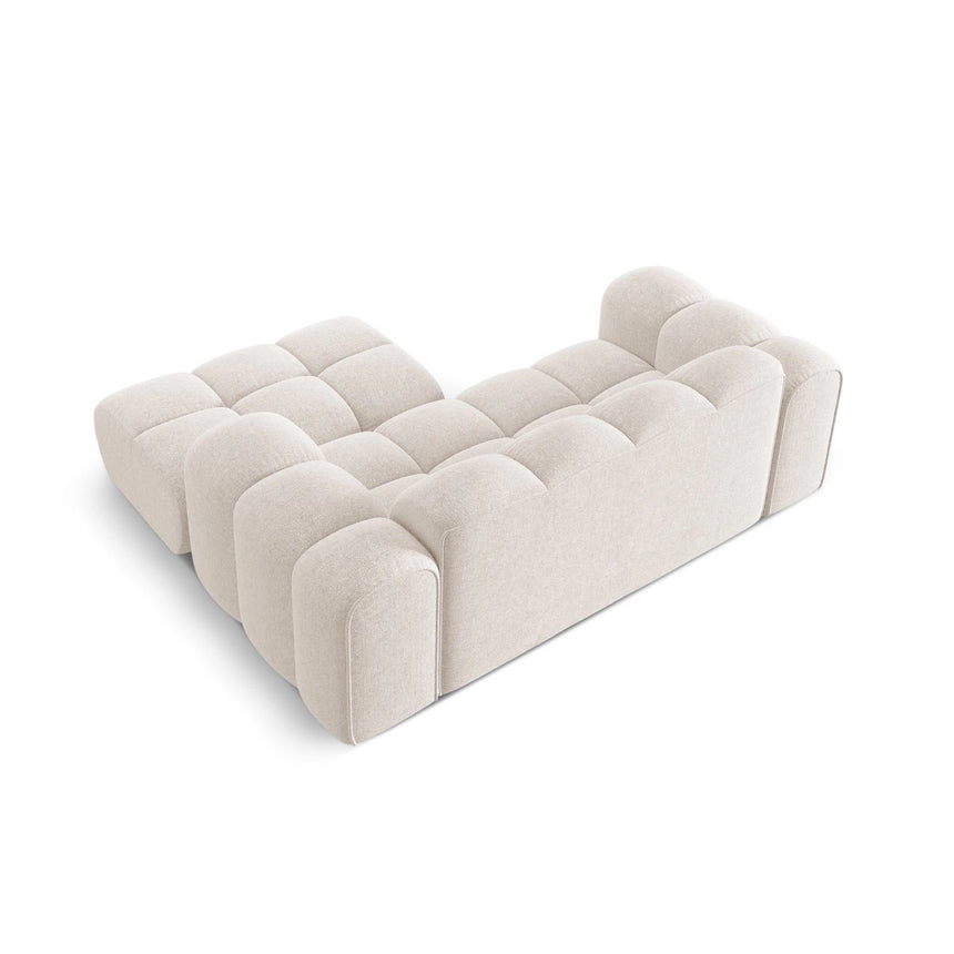Treno 2-Sitzer Ecksofa, Rechte Seite, aus Samt oder Chenille, 180x164 cm von Cosmopolitan Design – Bild 6