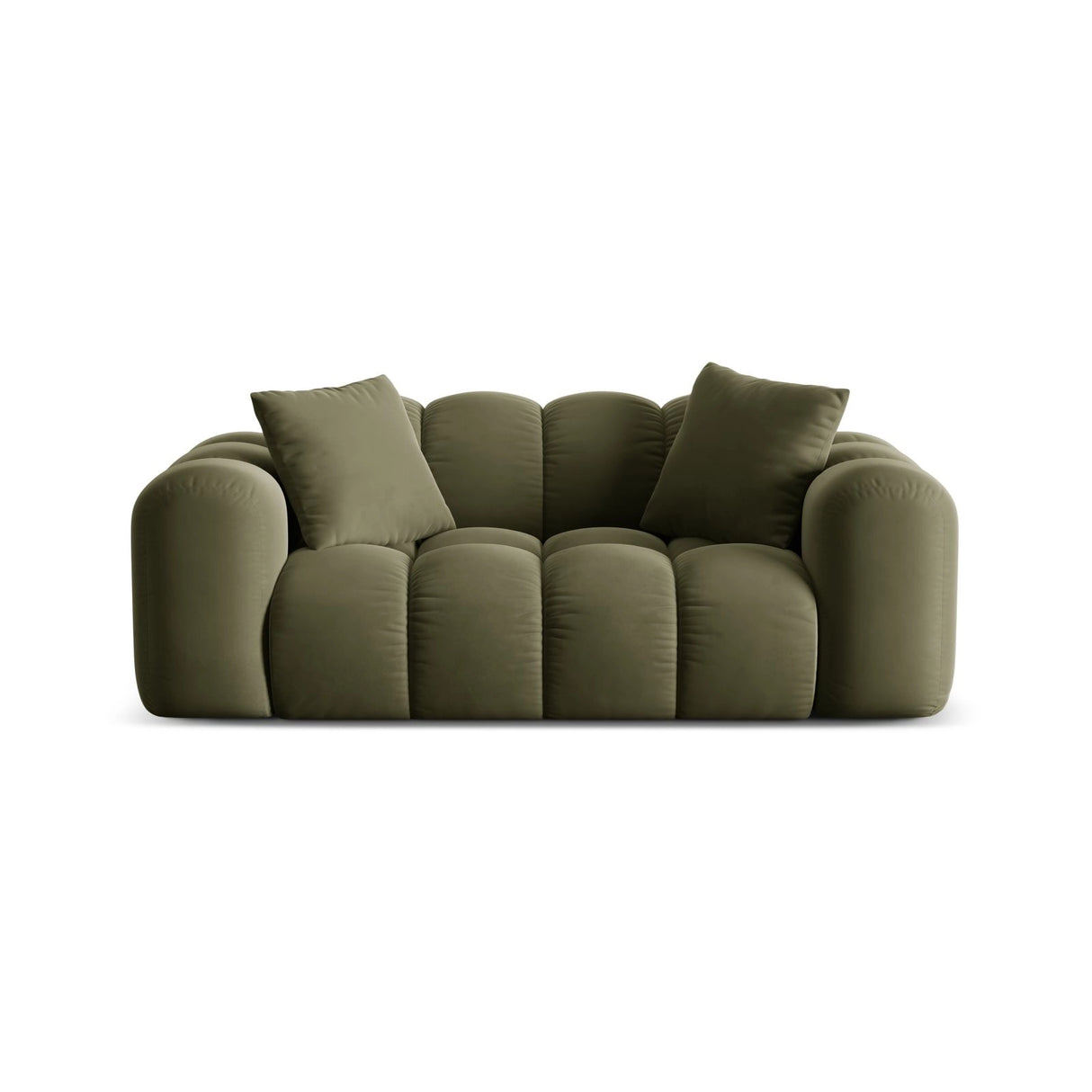 Treno 2-Sitzer Sofa aus Samt in Grün (Bluvel 77), 180x94 cm von Cosmopolitan Design – Bild 1