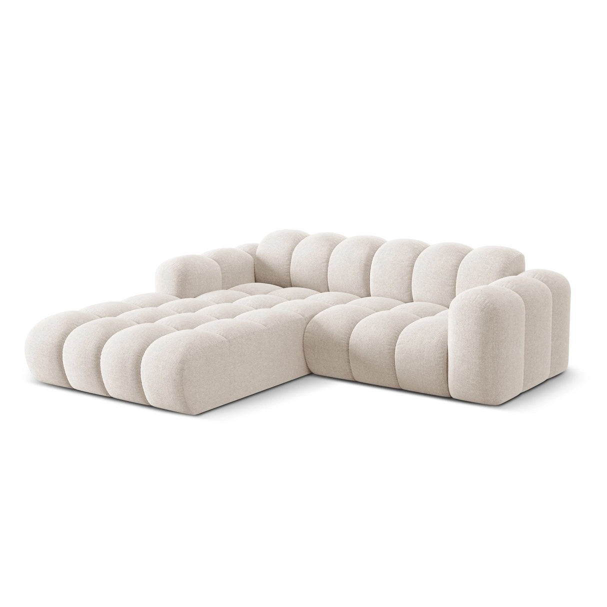 Treno 3-Sitzer Ecksofa, Linke Seite, aus Samt oder Chenille, 240x184x70 cm von Cosmopolitan Design – Bild 4