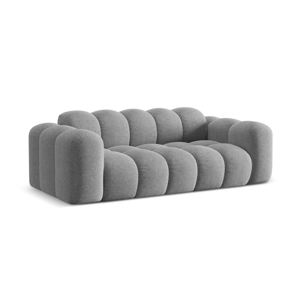 Treno 3-Sitzer Sofa aus Chenille in Hellgrau (Eden 18 Grey), 210x94x70 cm von Cosmopolitan Design – Bild 4