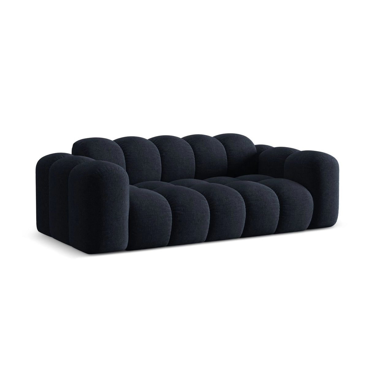 Treno 3-Sitzer Sofa aus Chenille in Marineblau (Eden 16 Deep Blue), 210x94x70 cm von Cosmopolitan Design – Bild 4
