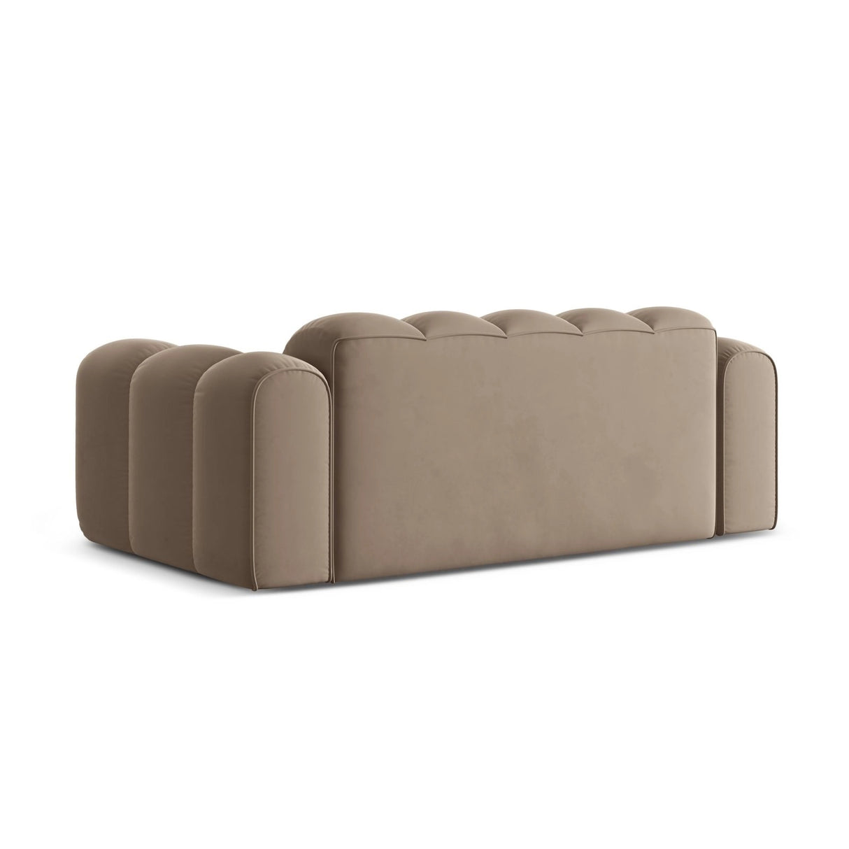 Treno 3-Sitzer Sofa aus Samt in Cappuccino (Bluvel 40), 210x94x70 cm von Cosmopolitan Design – Bild 5