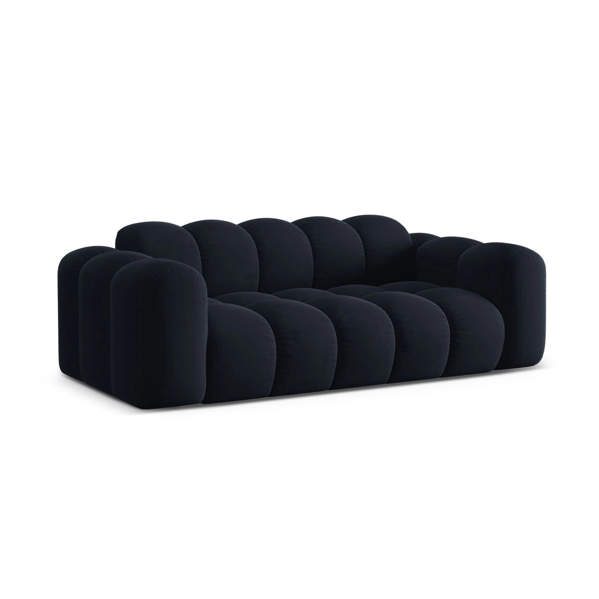 Treno 3-Sitzer Sofa aus Samt in Dunkelblau (Bluvel 89), 210x94x70 cm von Cosmopolitan Design – Bild 4