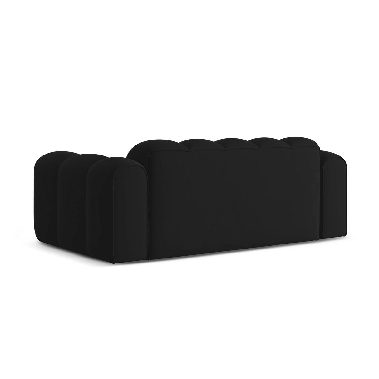 Treno 3-Sitzer Sofa aus Samt in Schwarz (Bluvel 19), 210x94x70 cm von Cosmopolitan Design – Bild 5