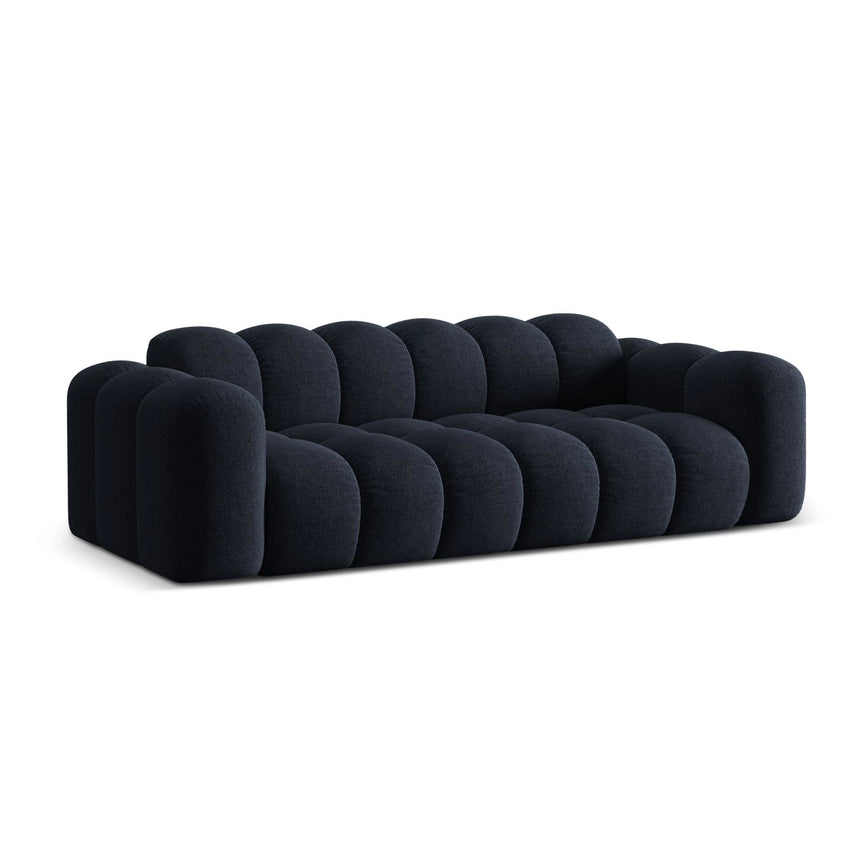 Treno 4-Sitzer Sofa aus Chenille in Marineblau (Eden 16 Deep Blue), 240x94x70 cm von Cosmopolitan Design – Bild 4