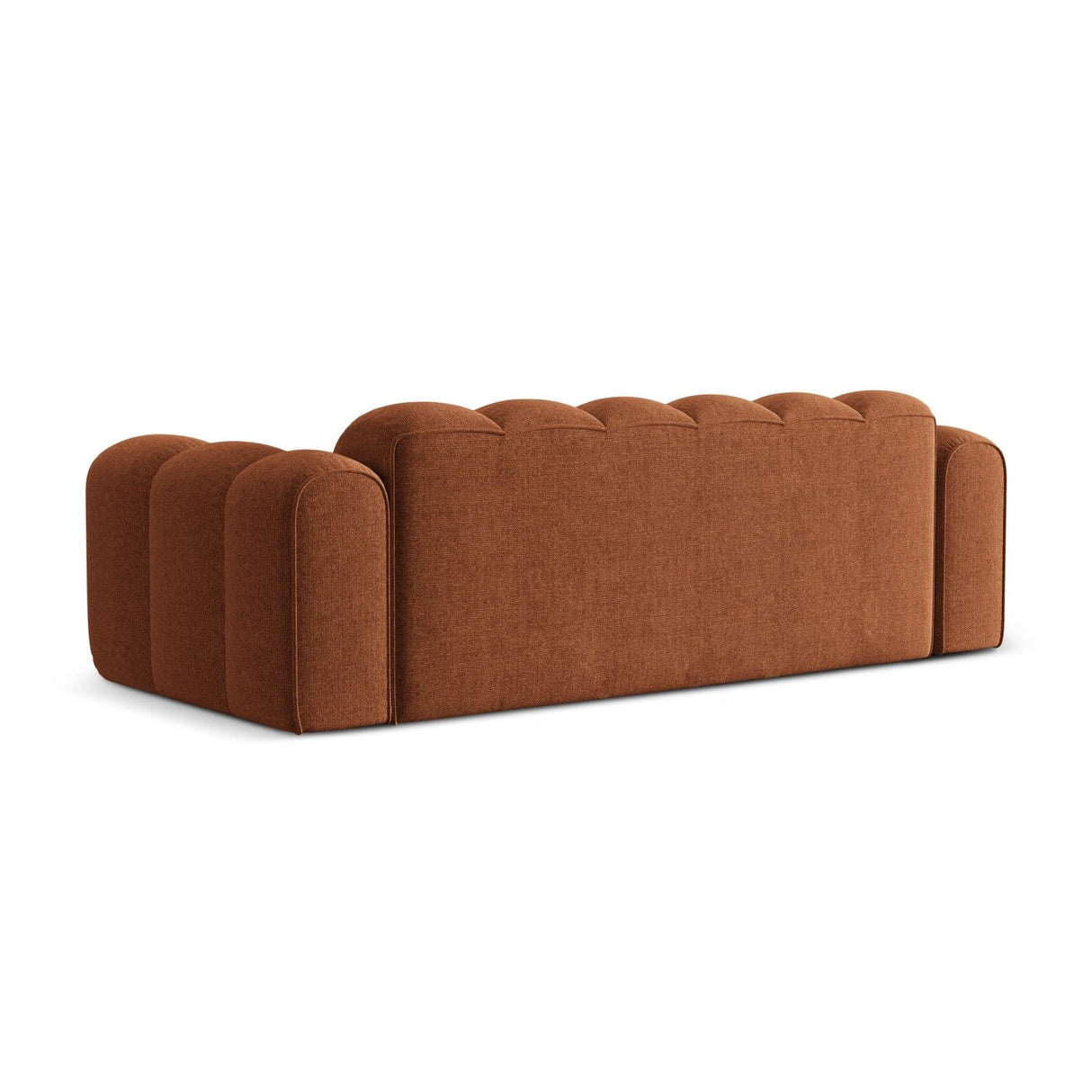 Treno 4-Sitzer Sofa aus Chenille in Ziegelstein (Eden 10 Terra), 240x94x70 cm von Cosmopolitan Design – Bild 5