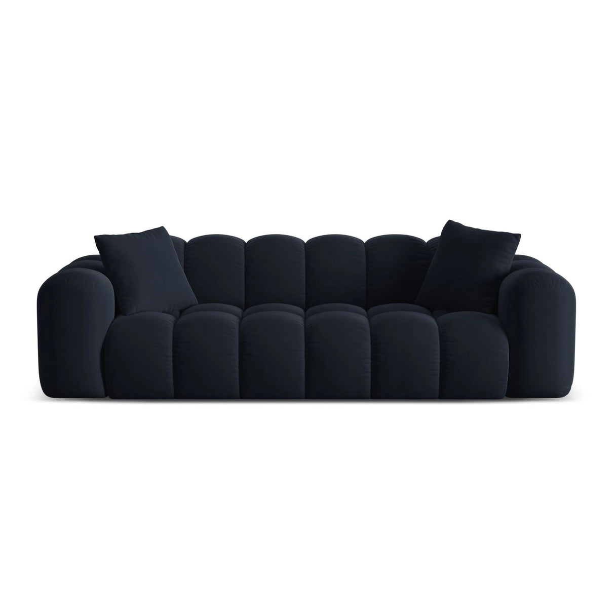 Treno 4-Sitzer Sofa aus Samt in Dunkelblau (Bluvel 89), 240x94x70 cm von Cosmopolitan Design – Bild 1