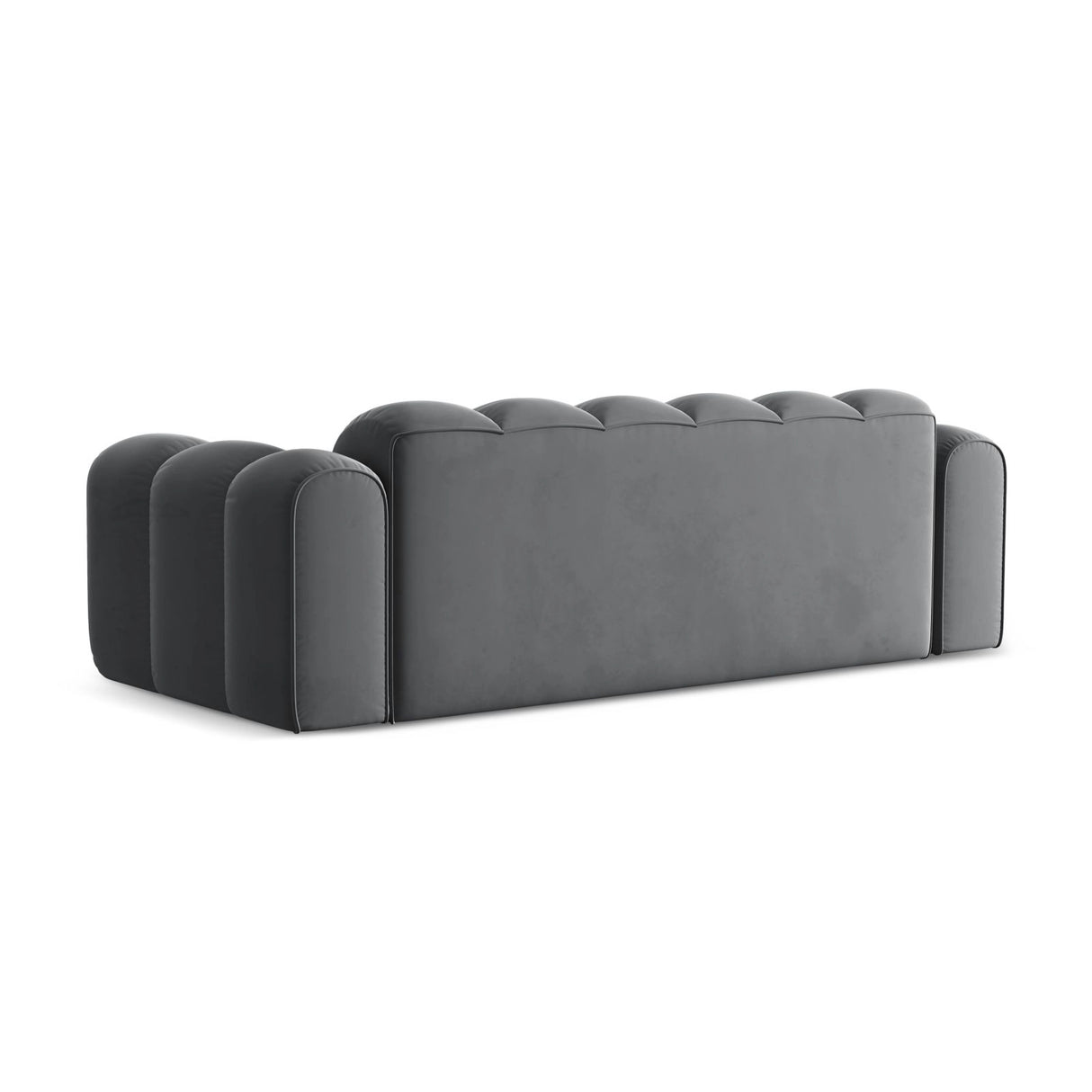 Treno 4-Sitzer Sofa aus Samt in Grau (Bluvel 14), 240x94x70 cm von Cosmopolitan Design – Bild 5