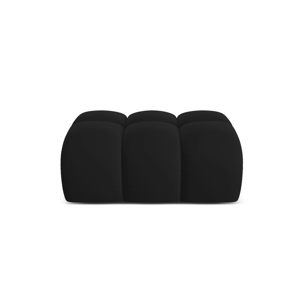 Treno Pouf aus Samt in Schwarz (Bluvel 19), 90x70x42 cm von Cosmopolitan Design – Bild 1