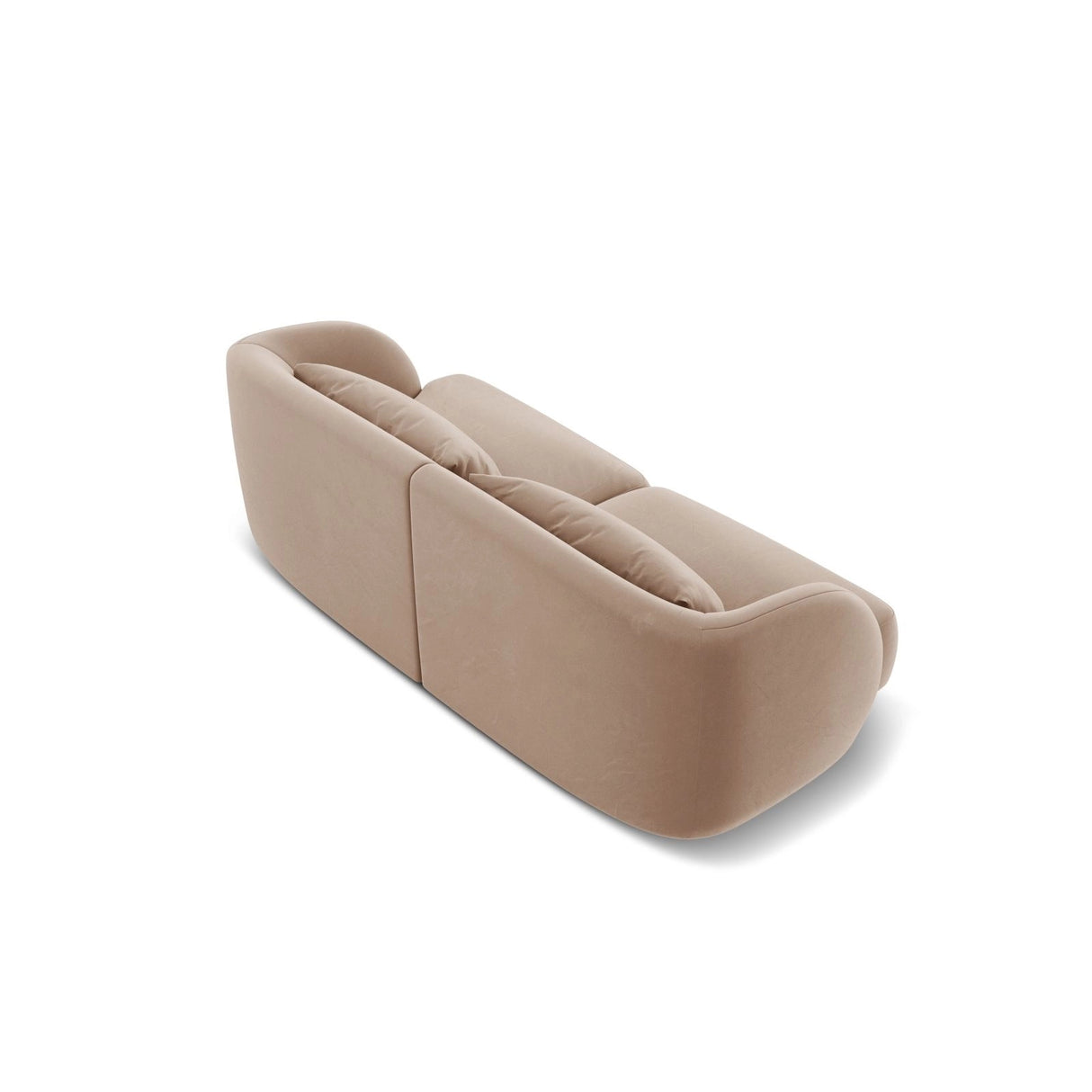 Tulum 2-Sitzer Sofa aus Samt in Beige (Bluvel 28), 180x90x70 cm von Cosmopolitan Design – Bild 5