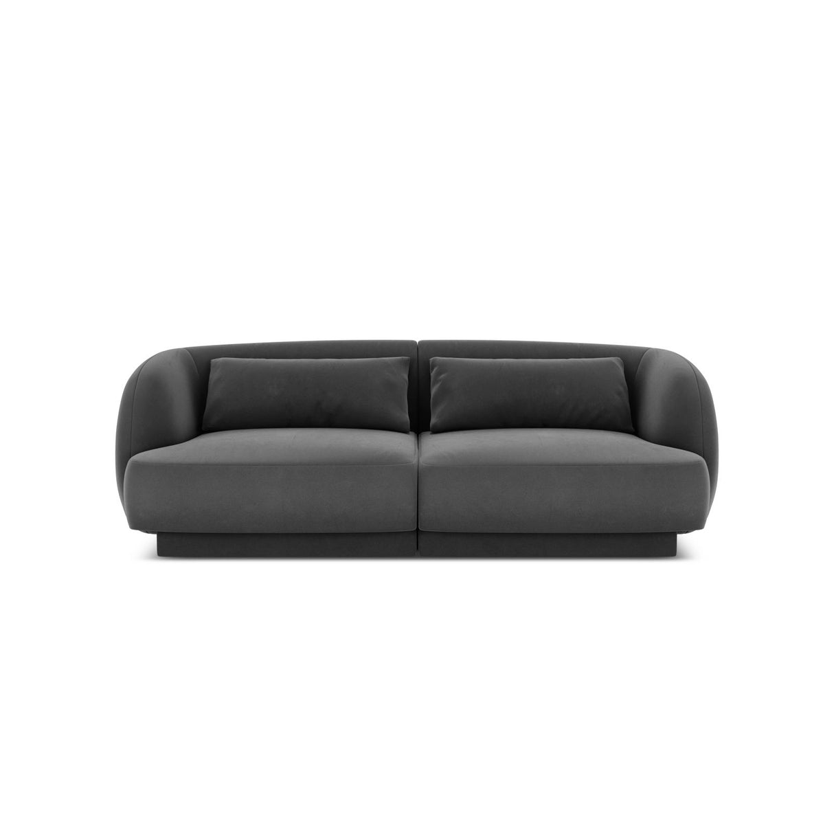 Tulum 2-Sitzer Sofa aus Samt in Grau (Bluvel 14), 180x90x70 cm von Cosmopolitan Design – Bild 1