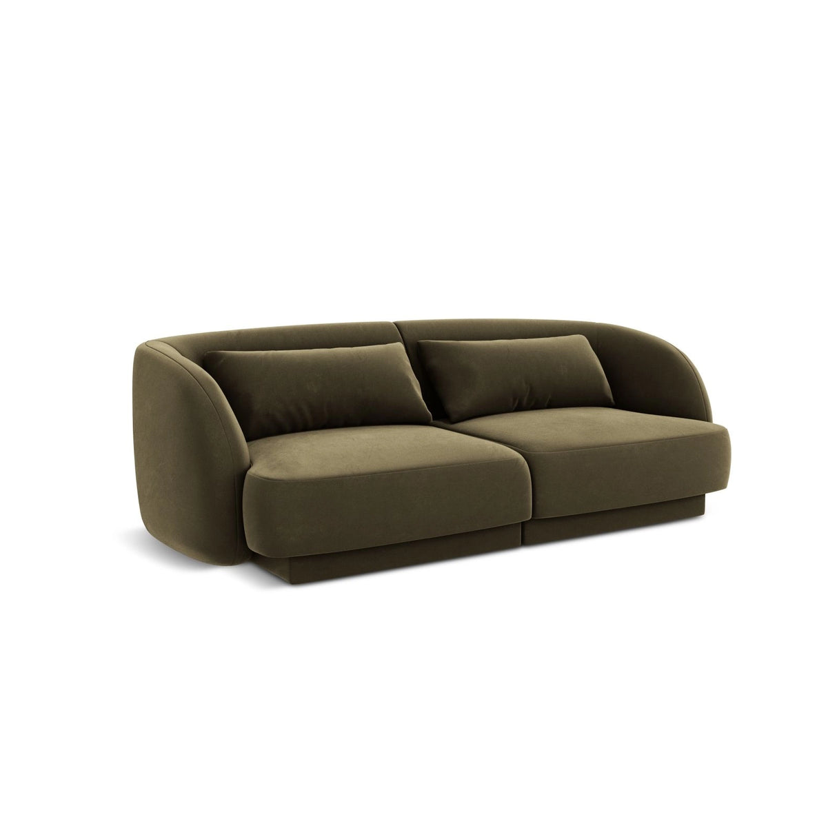 Tulum 2-Sitzer Sofa aus Samt in Grün (Bluvel 77), 180x90x70 cm von Cosmopolitan Design – Bild 4